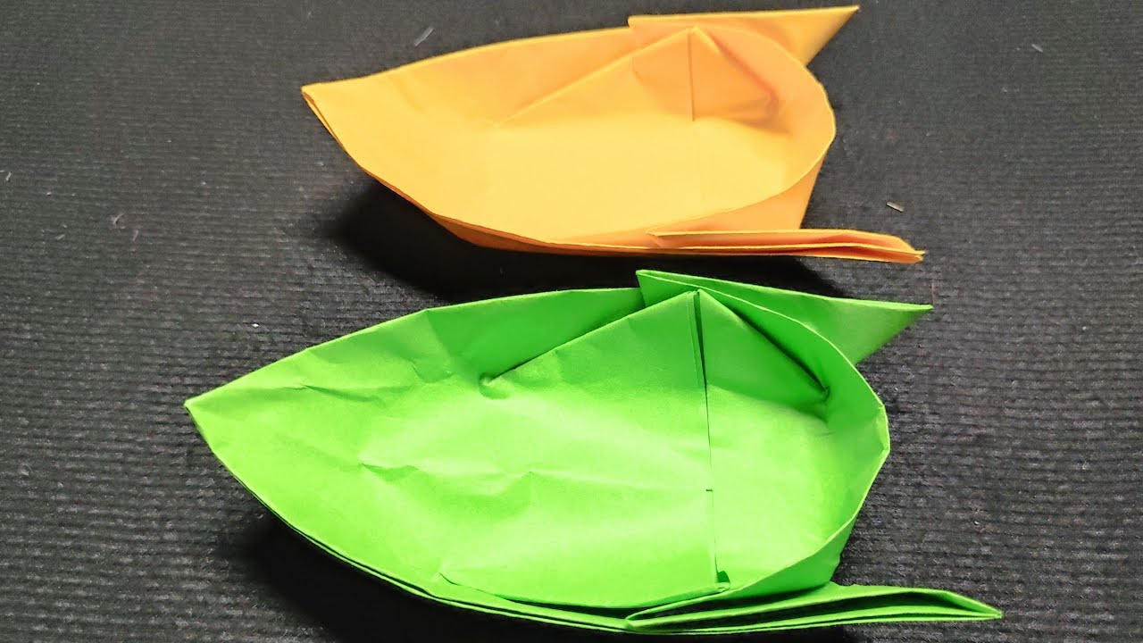 Cách gấp thuyền giấy không mui đơn giản | Lê Hiếu