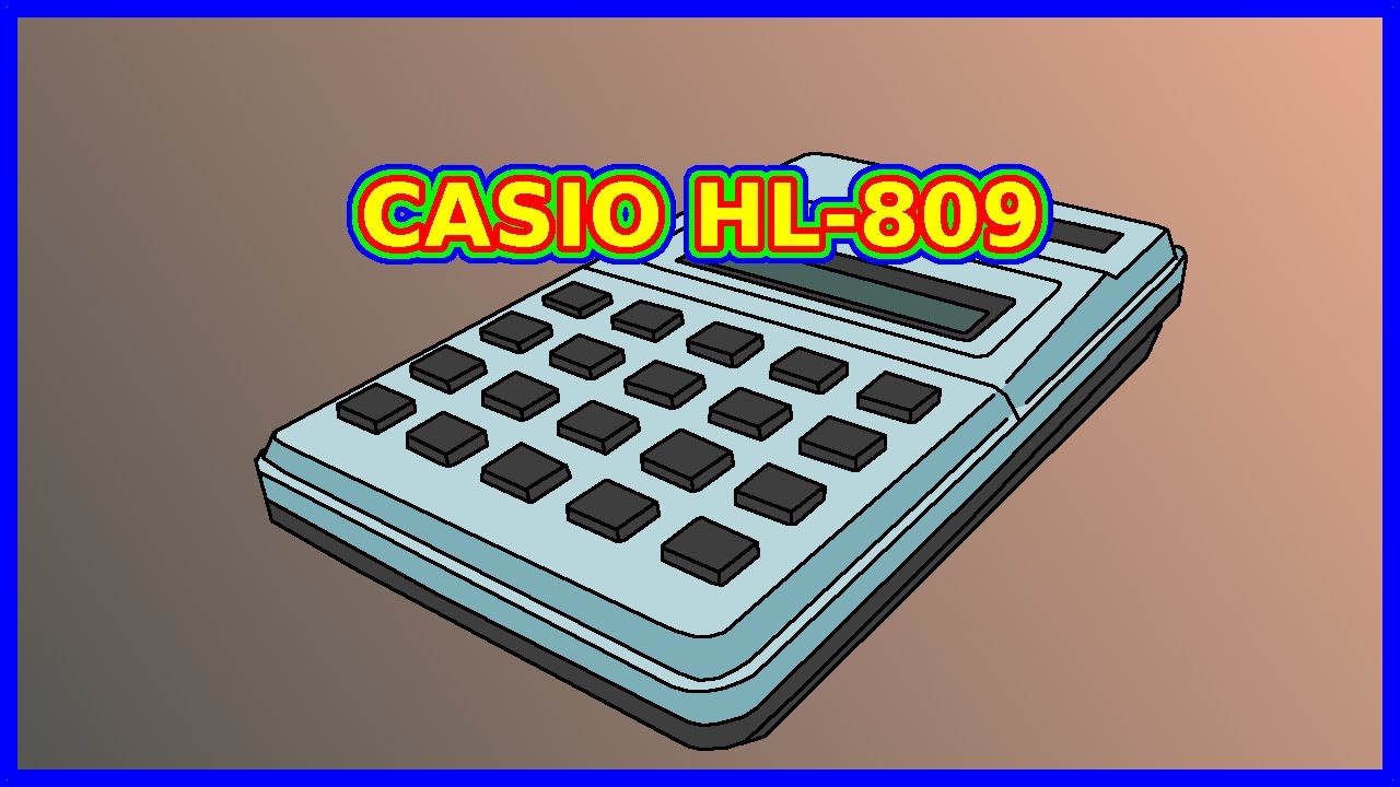 toque Factor malo mayor COMO ABRIR y REPARAR calculadora CASIO HL-809 *E0068 - YouTube