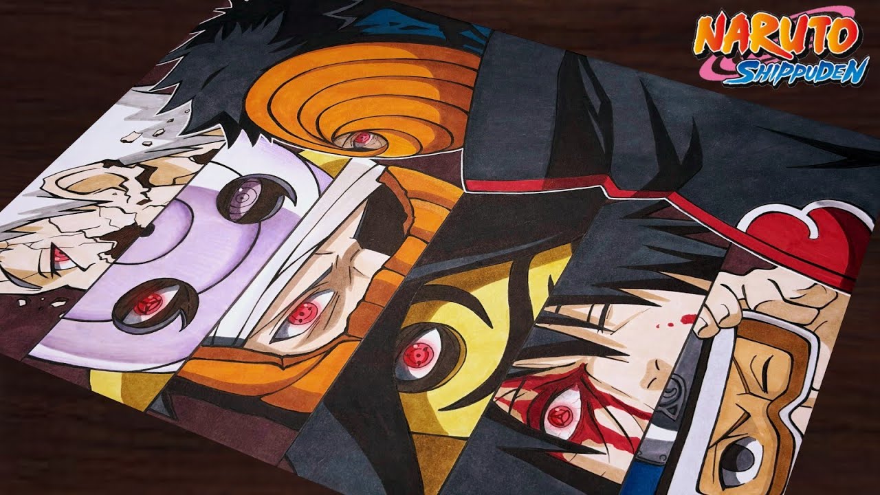 How to Draw"Uchiha Obito"step by step (Tutorial) for beginners||Naruto- Shippuden