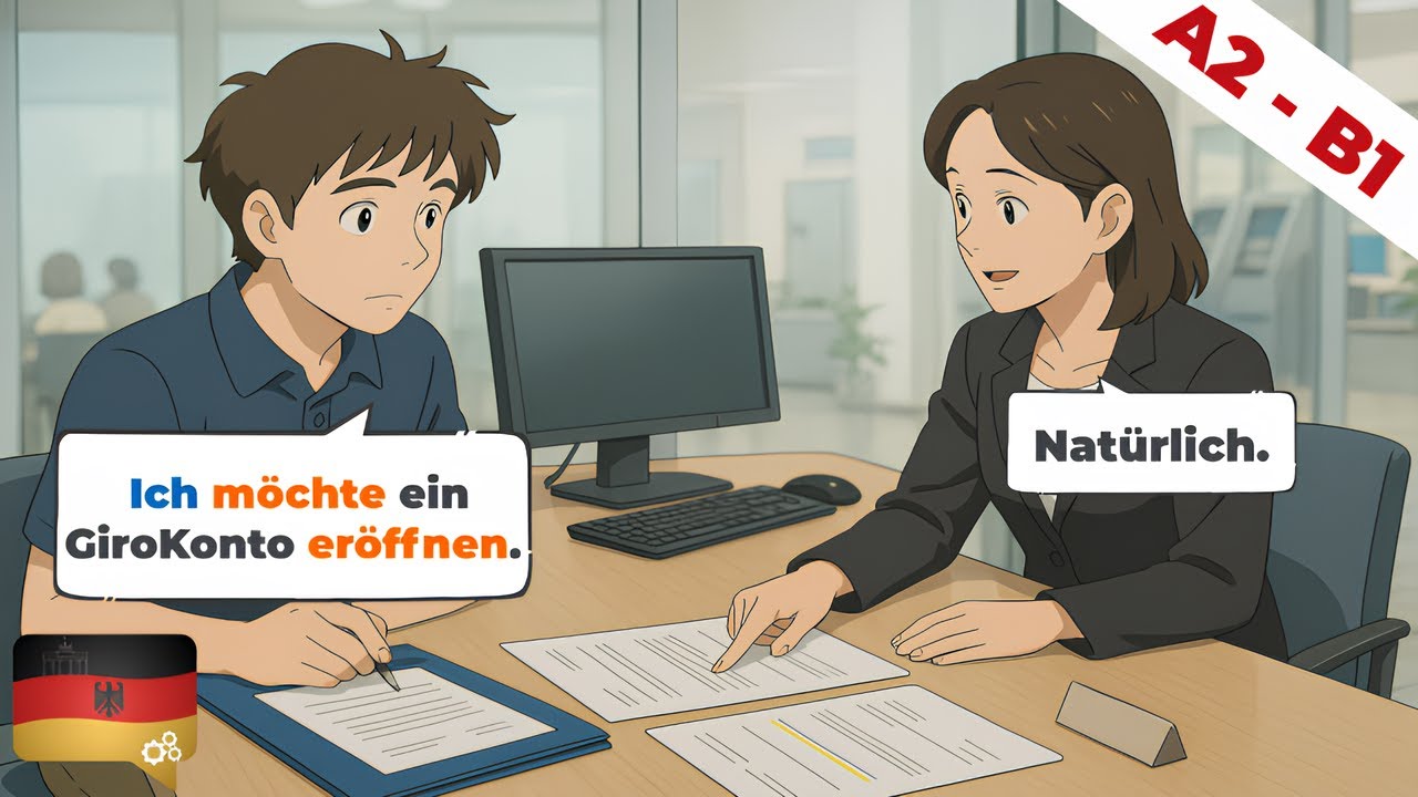 Deutsch Dialogen (A2-B1) | Hören & Sprechen | Tägliche Routine Geschichten | Deutsch Lernen