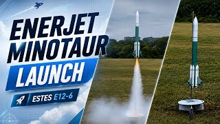 Enerjet Minotaur Rocket Launch using an Estes E12-6 Motor