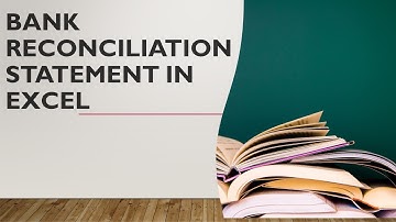 How to prepare Bank Reconciliation Statement in excel || How to prepare BRS in excel || Vanijyavidya