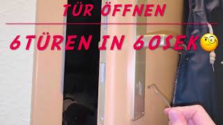 Tür öffnen/ Tür öffnen in 10 Sekunden/Tür Auf in Sek/ Tür öffnen in10 Sek/Ausgesperrt/Tür öffnen Sek