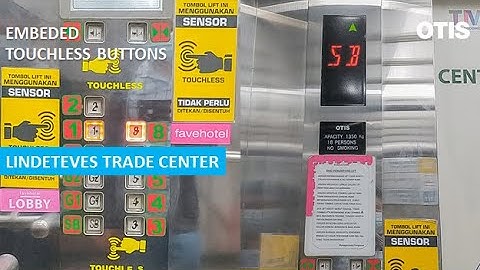 OTIS Traction Elevators (with Touchless Buttons) at Lindetes Trade Center, Jakarta