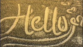 Menulis nama pelanggan secara langsung #writingname #sandart #foryou