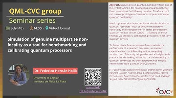 14/7/25 |Simulation of genuine multipartite non-locality to benchmark & calibrate quantum processors