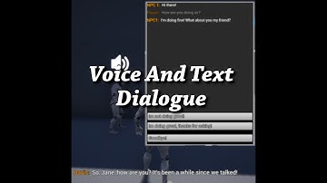 Unreal Engine Marketplace | Voice and Text Dialogue System | Showcase