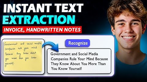 Extract Text From Images With OCR AI | AI Demos