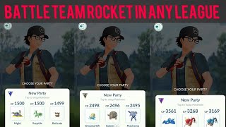 HOW TO BATTLE TEAM ROCKET IN ANY LEAGUE|GREAT, ULTRA AND MASTER| POKÉMON GO