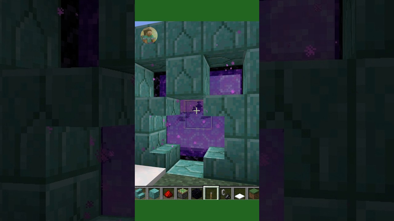 Minecraft Creeper Portal!!!#minecraft #youtubeshorts #creeper