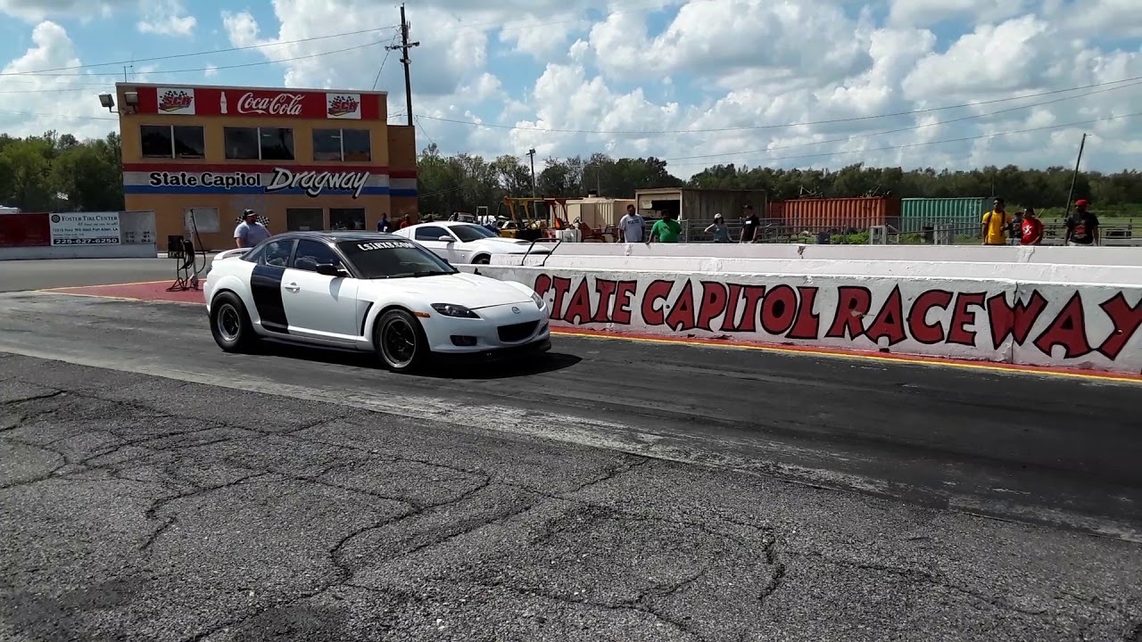 Twin turbo LS rx8 at the drag strip
