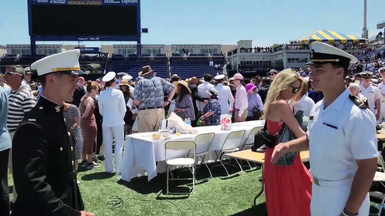 2023 USNA graduate Sam Dracobly's first salute as an officer. Commissioned as a Marine Pilot.