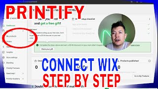 ✅  How To Link Connect Printify Store To Wix Website 🔴