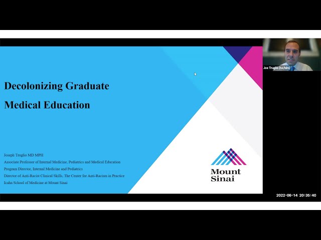 Decolonizing Graduate Medical Education