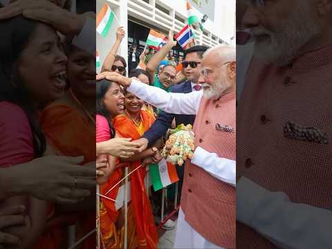 Emotional Moment As Woman Overwhelmed Meeting PM Modi In Thailand Shorts
