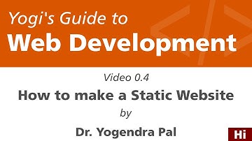 How to make a Static Website | Yogi
