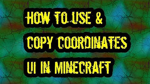 how to turn on copy coordinates UI & how to use this feature - Minecraft Tutorial