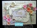 4.Spellbinders Vintage Pastel Bitty Blossoms Card