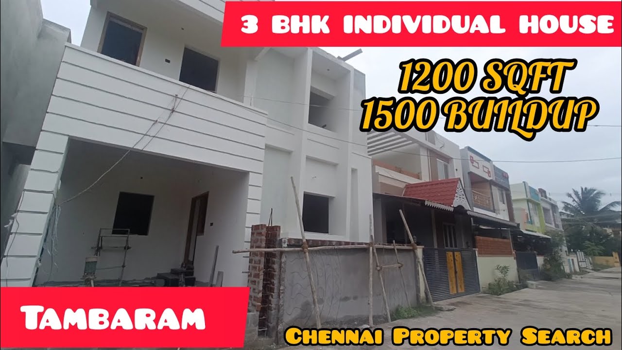 3 BHK Individual House For Sale In Tambaram just 80 Lakhs YouTube