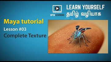 Maya Complete Texture - Lesson 03 Tamil Tutorial