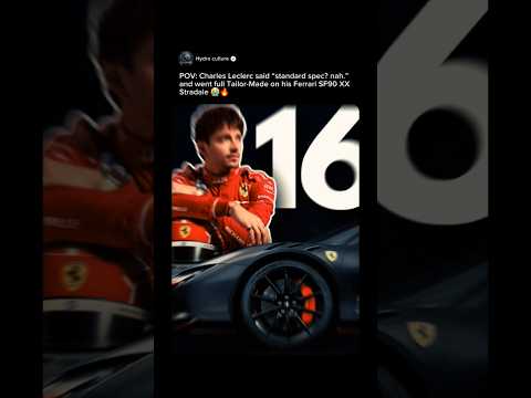 Charles Leclerc's Ferrari Taylor Made SF90XX Stradale 🔥 #charlesleclerc #ferrari #ferrarilifestyle