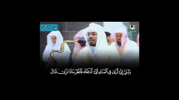 إِني أرى في المنام أني أذبحك _ تلاوة عراقية ياسر الدوسري من سورة الصافات ١٤٤١