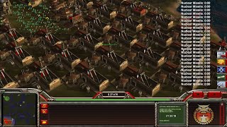 Command & Conquer Generals Zero Hour  China Nuke 1 vs 7 Nuclear Bomb Full Power (BigGameHunters)