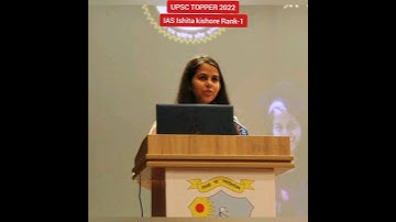 UPSC motivation video IAS topper Ishita kishore Rank-1 #shorts