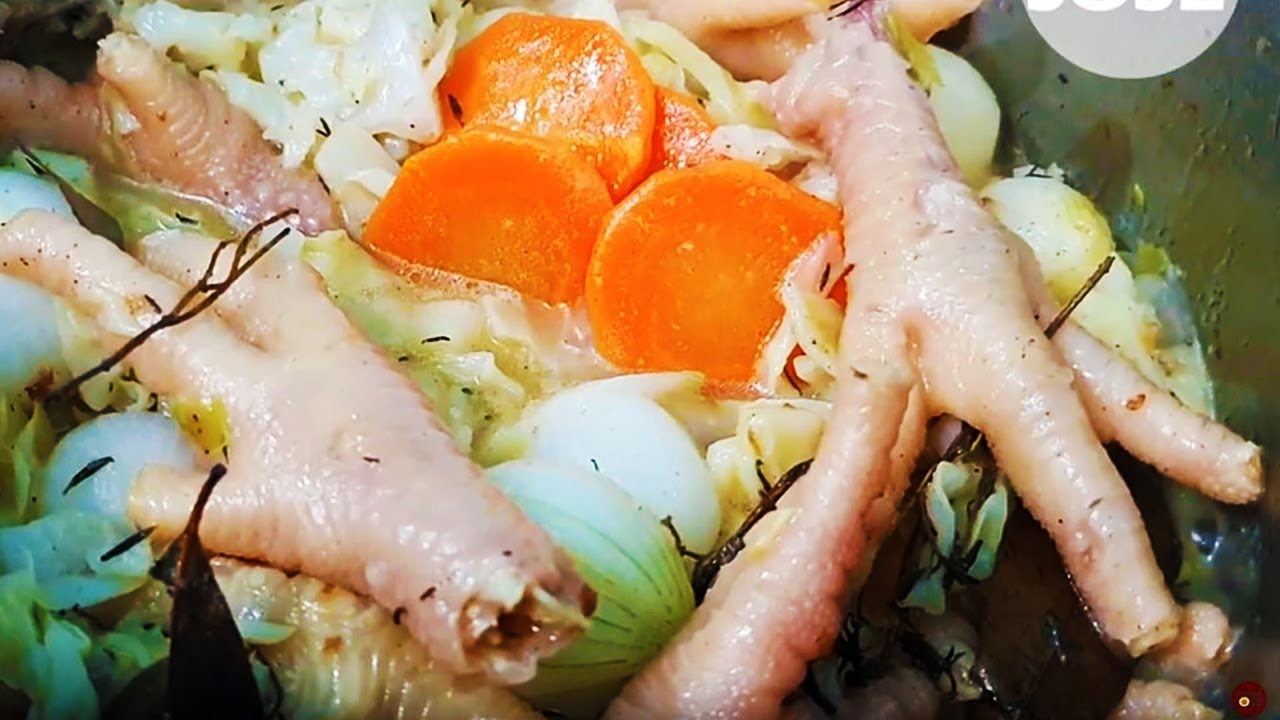 Como Hacer PATAS DE POLLO En Escabeche O Vinagre Para Botana - YouTube