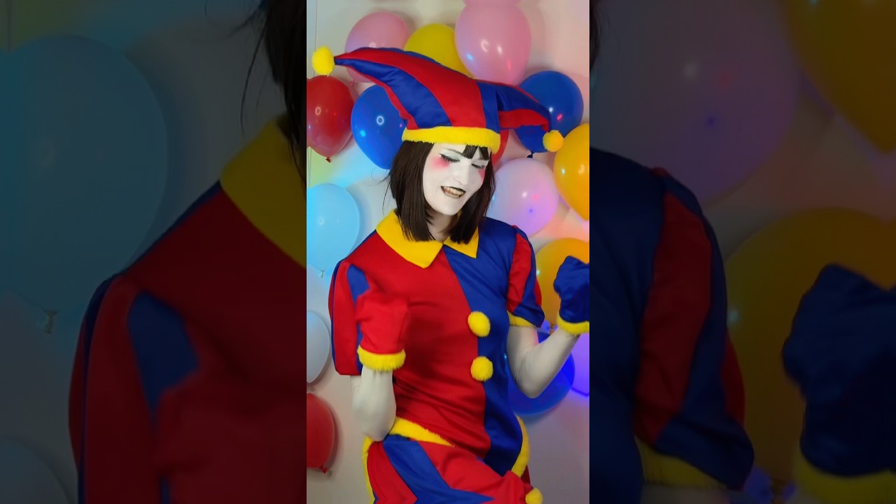 Jax et Pomni avec la musique Hazbin Hôtel J’ADORE ❤️ #tadc #cosplay