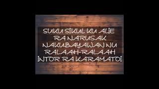 RALAAH KARAMATOI - MARCHIN MATIUS (LIRIK)