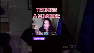 voice over skills vs. idiot scammer ! #irlrosie