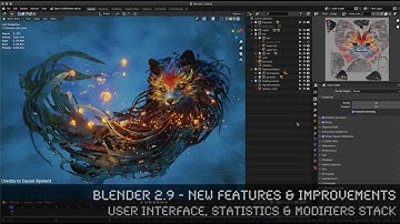 Blender 2.9 - New Features & Improvements - 01 User Interface, Statistics & Modifiers Stack