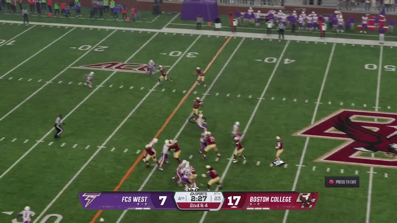 Boston college vs FCS slowsim league