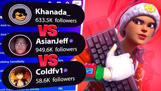 Testing Out *UPDATED* PRO Fortnite KBM Player's Settings (AsianJeff, Khanada, Cold)