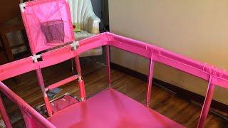 Bouncats Play Yard Setup and Demonstration | Playpen Assembly and playtime