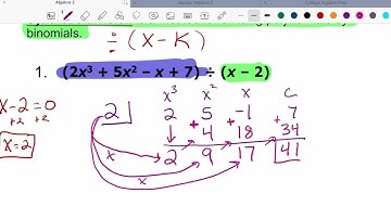U3 Day 3 dividing polynomials.  synthetic division