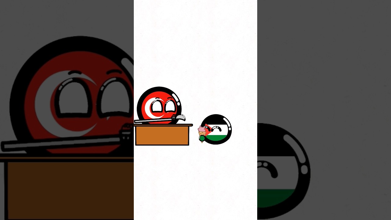 Ice cream 🍦| Countryballs animation Turkey and Palestine 