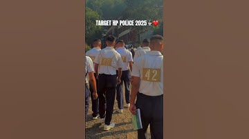 TARGET 😍HP POLICE 2025👮🏻‍♂️ (HPPTC)🚔 #hppoliceexam2025 #hppolice #dharmshala #daroh