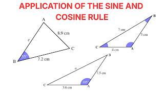 Solving Triangles Using Sine Rule & Cosine Rule | SSA, SAS & SSS