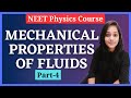 Fluid Mechanics Class 11th (Part-4)|Mechanical properties of Fluids #neetphysics