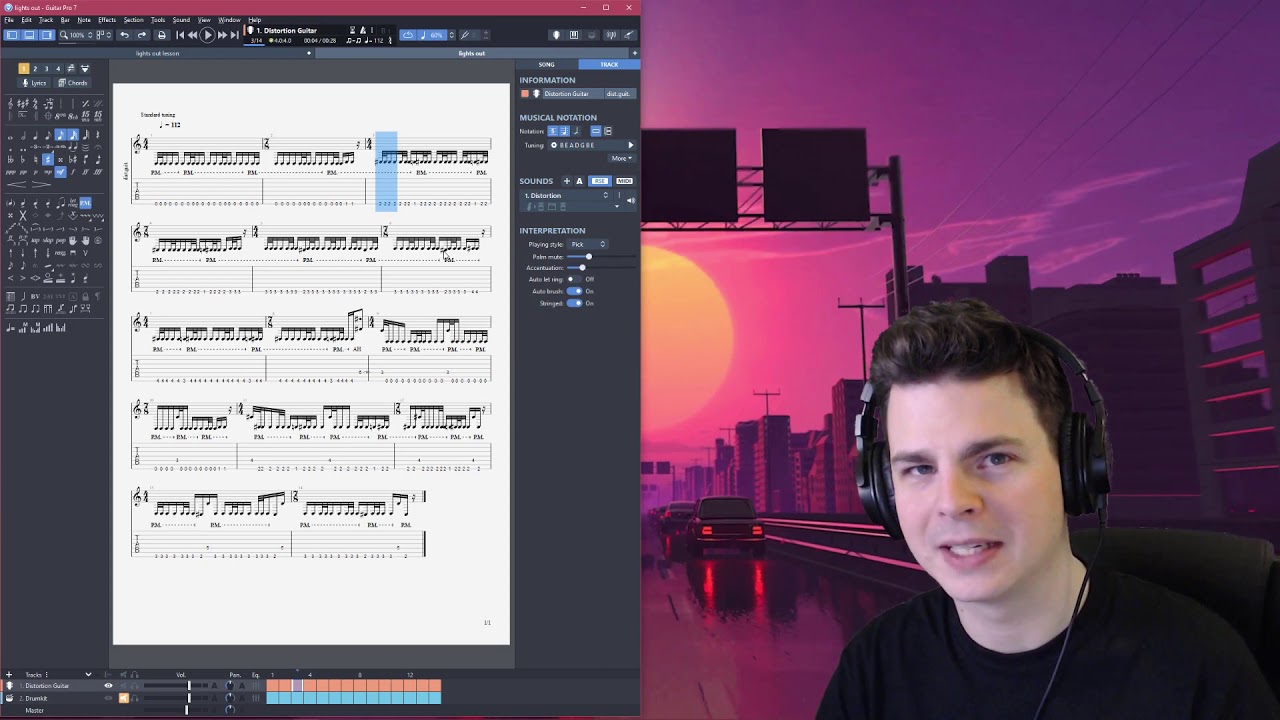 Riff Analysis - Car Bomb "Lights Out" intro
