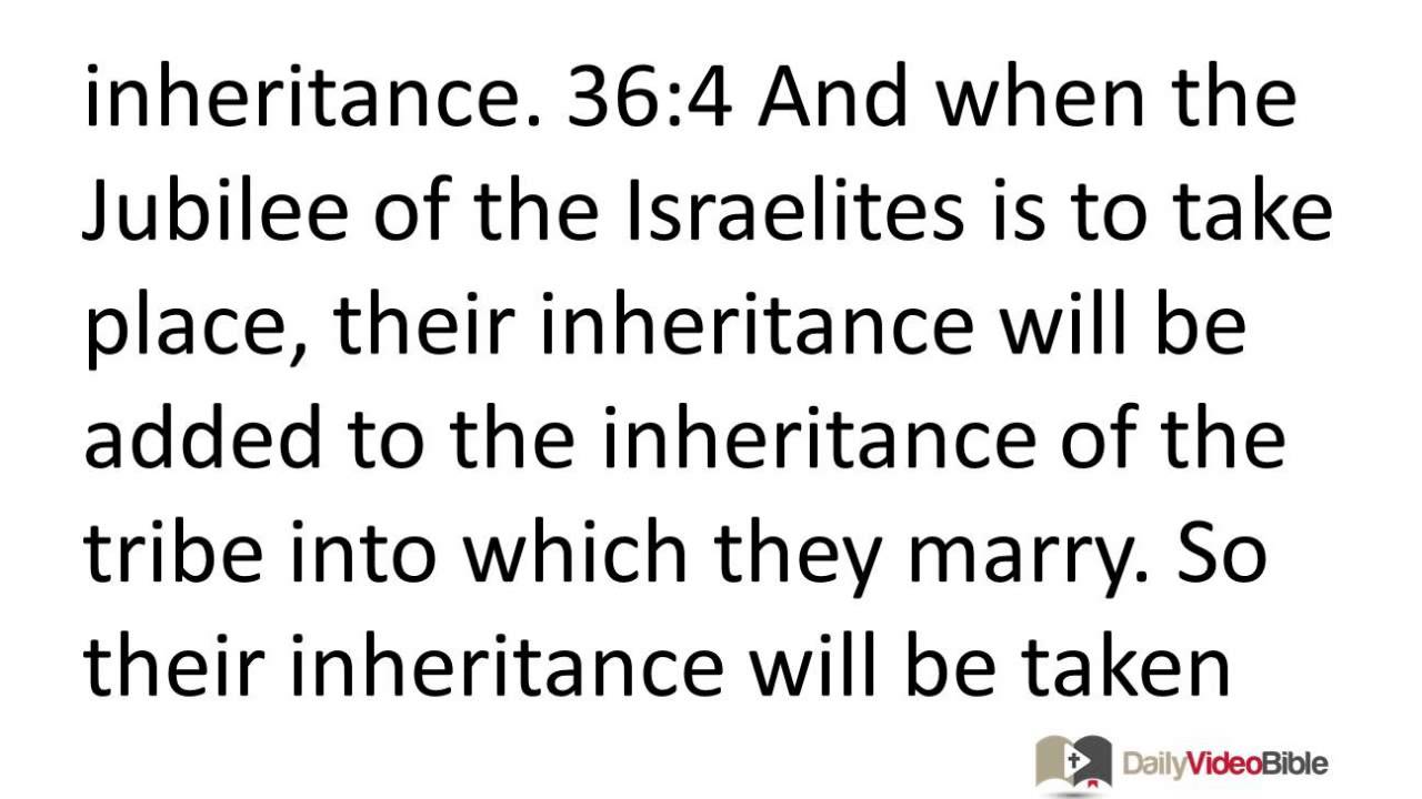 March 17 Numbers 35 and 36 Old Testament for the Daily Video Bible