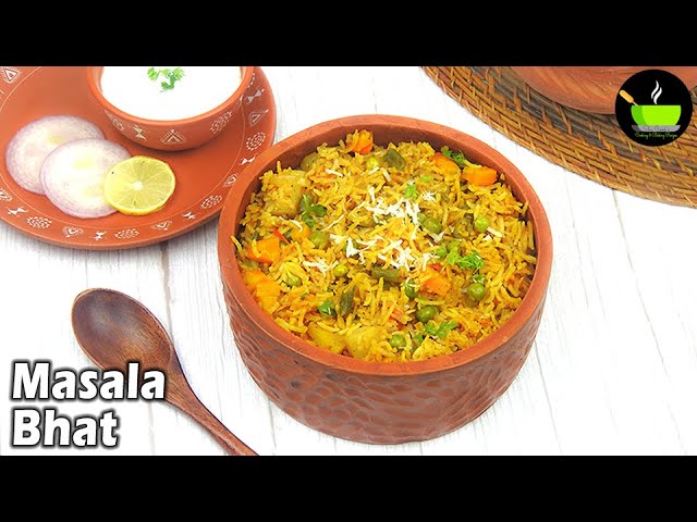 Masale Bhat | Maharashtrian Masala Bhat | Masala Bhaat Recipe | Rice Recipes | Easy Lunch Recipes | She Cooks