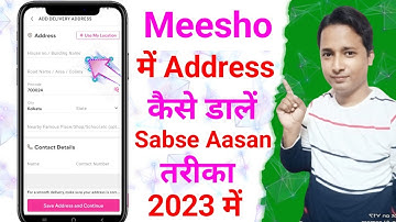 Meesho Me Address Kaise Dale 2024 | Meesho Me Order Karne Par | Address Kaise Bhare | Address Meesho