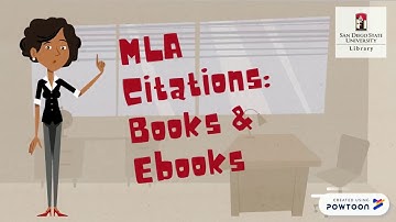Understanding MLA  Books and Ebooks Citations, Episode 4, SDSU MLA Hacks