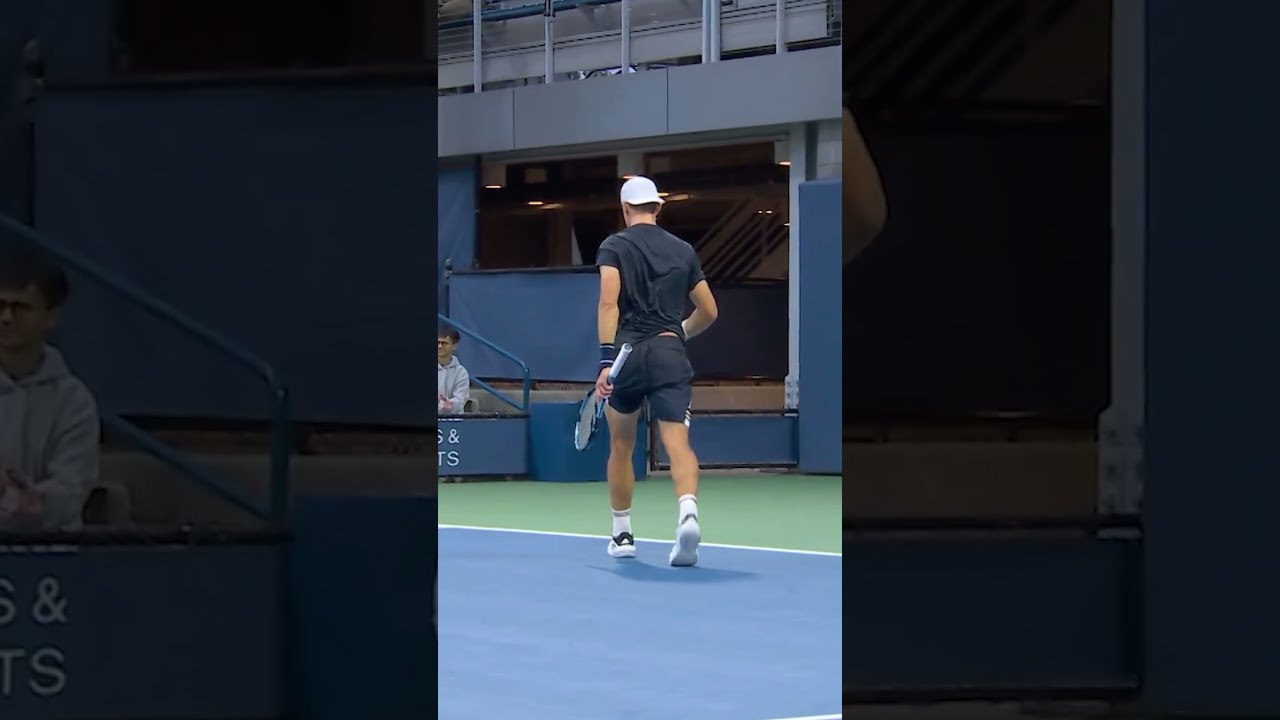 A BACKWARDS on-the-run volley!? 🔥