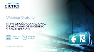 Webinar gratuito: NFPA 72: Código Nacional de Alarmas de Incendio y Señalización