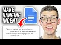 How To Make Hanging Indent In Google Docs - Full Guide