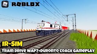 IR-SIM | Train Drive Wap7+Duronto Coach Gameplay For Roblox App￼ 🔥 screenshot 2